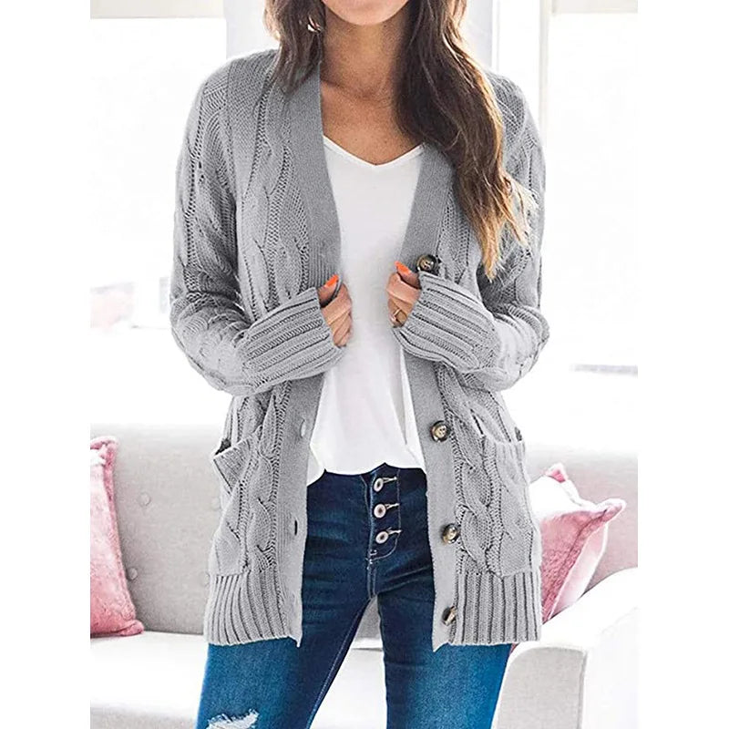 Noevia | Kabelgebreide Cardigan Dames
