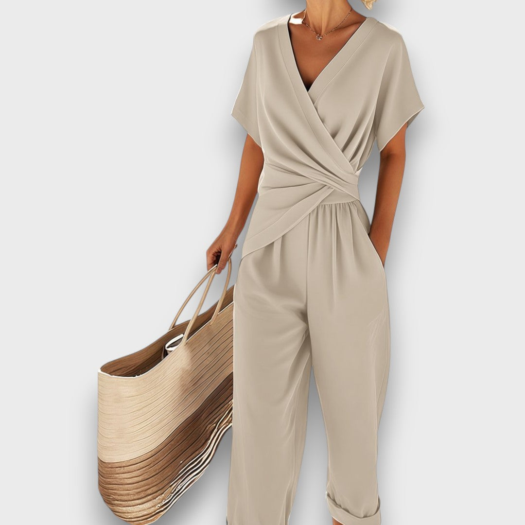 Celira – Jumpsuit met wikkeloptiek