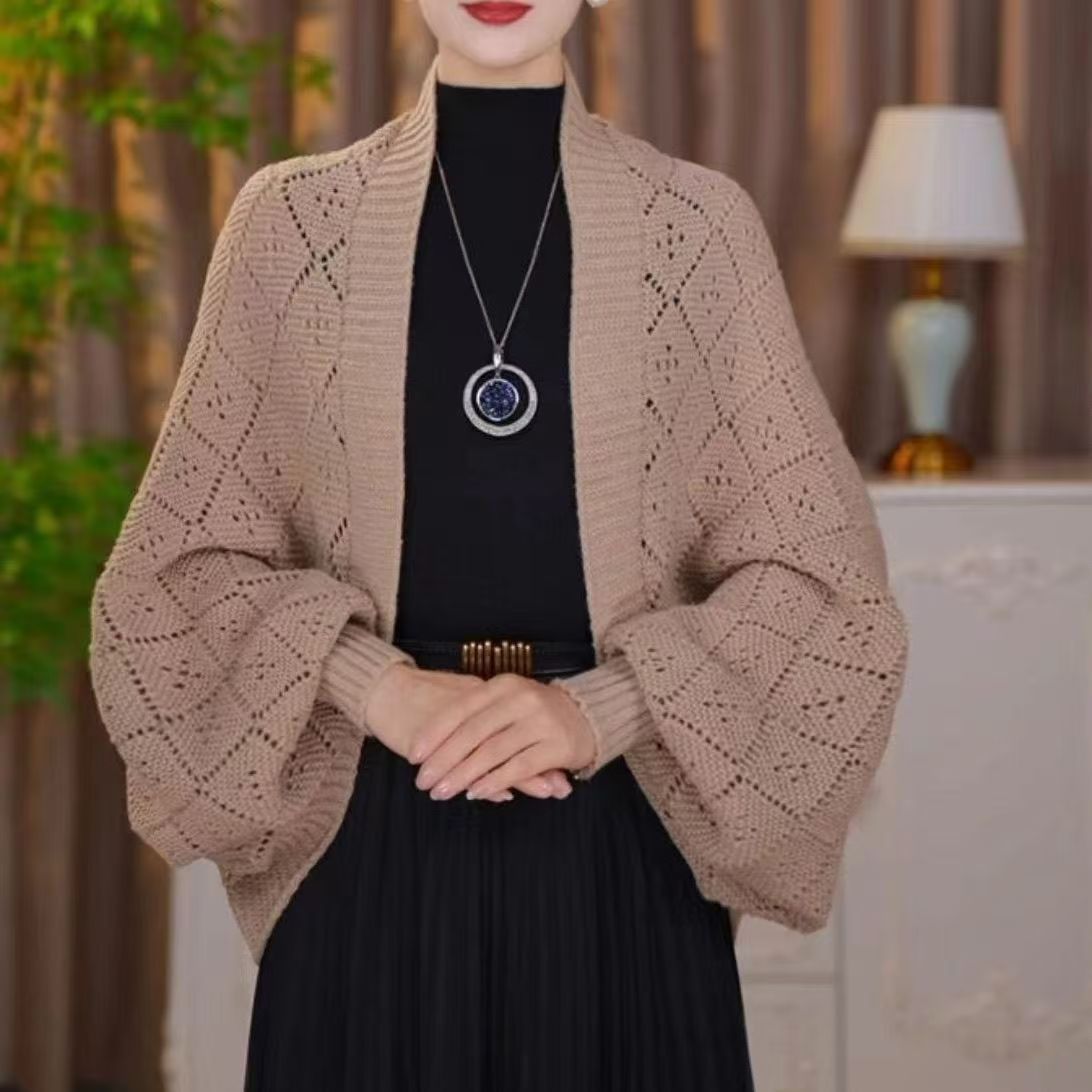 Valentina - Elegante Gebreide Sjaalvest – 2-in-1 Sjaal & Omslagdoek