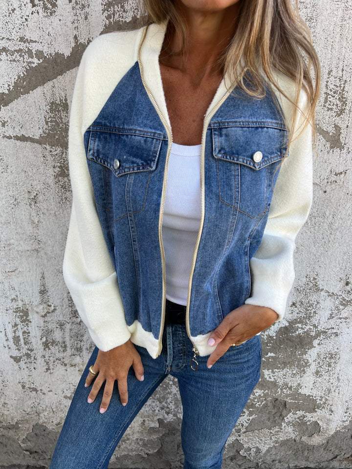 Maja - Denim Moderne Jas