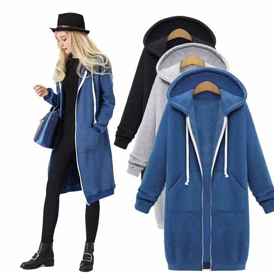 Casual Lang Damesvest - CozyZip