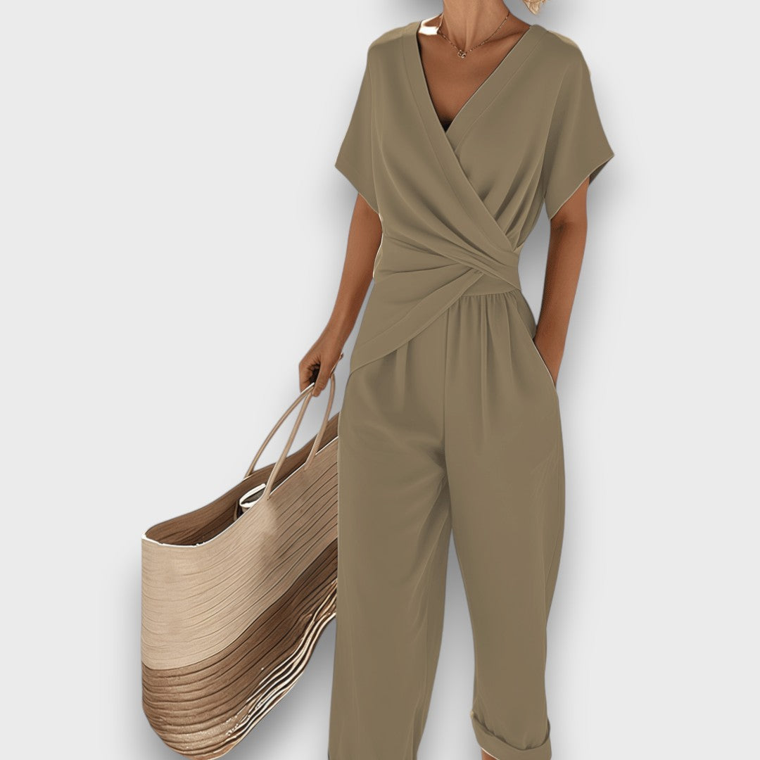 Celira – Jumpsuit met wikkeloptiek