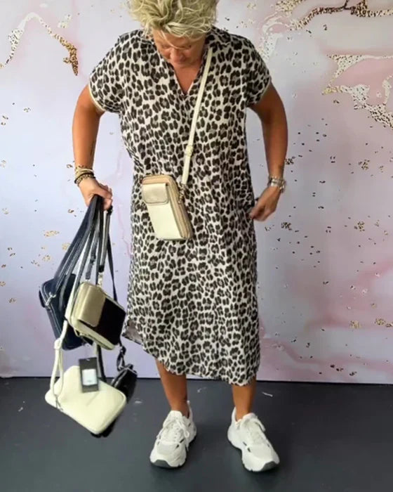 Savannah - Stijlvolle Leopard Jurk
