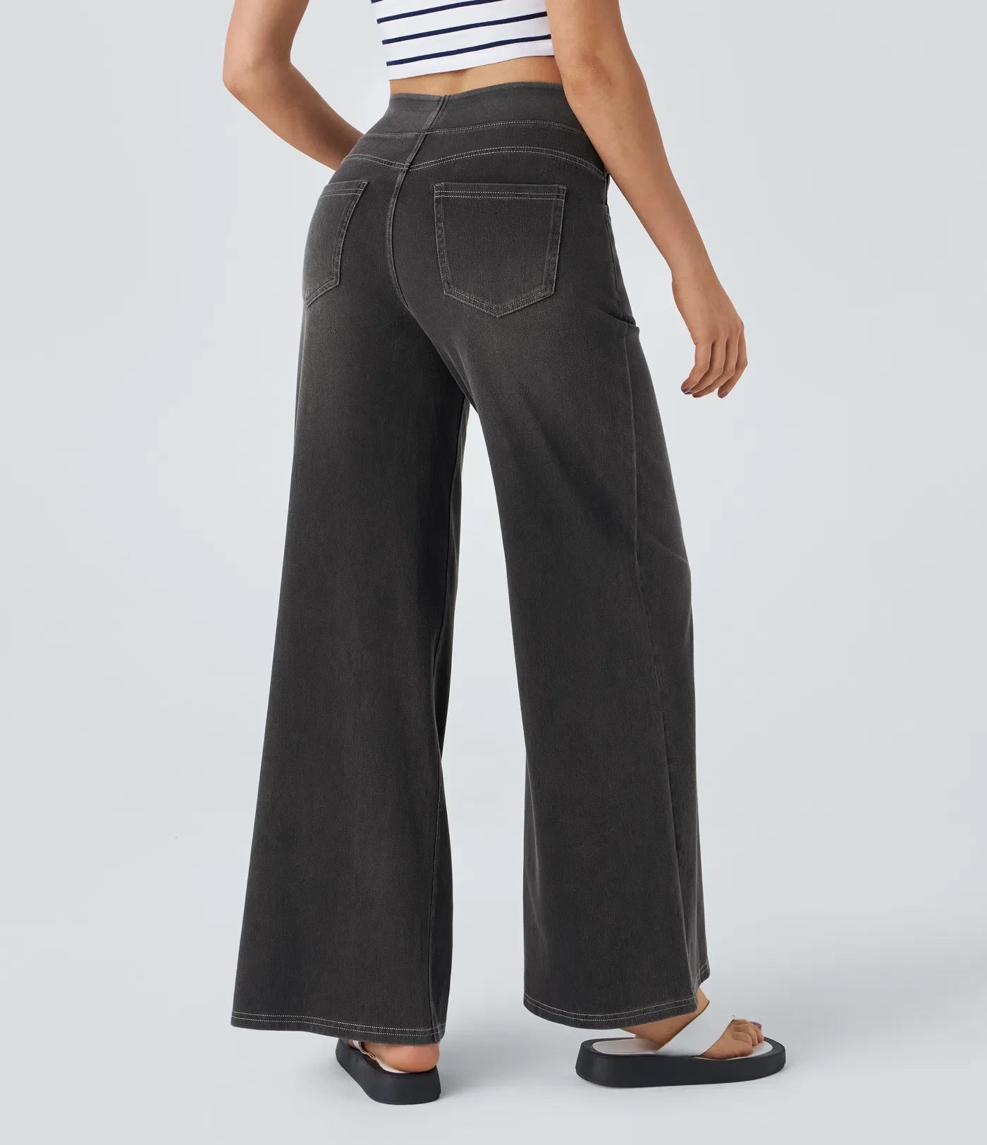 Eva | Comfortabele & Elastische Broek Met Hoge Taille