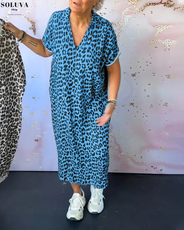 Savannah - Stijlvolle Leopard Jurk