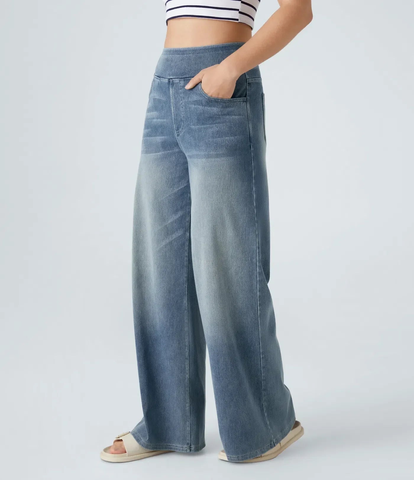 Eva | Comfortabele & Elastische Broek Met Hoge Taille