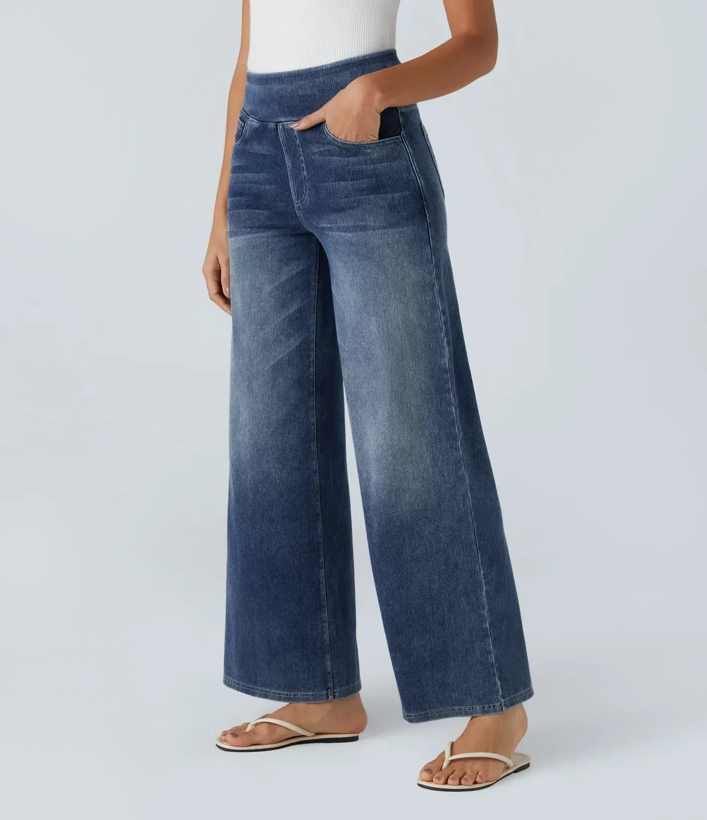 Eva | Comfortabele & Elastische Broek Met Hoge Taille