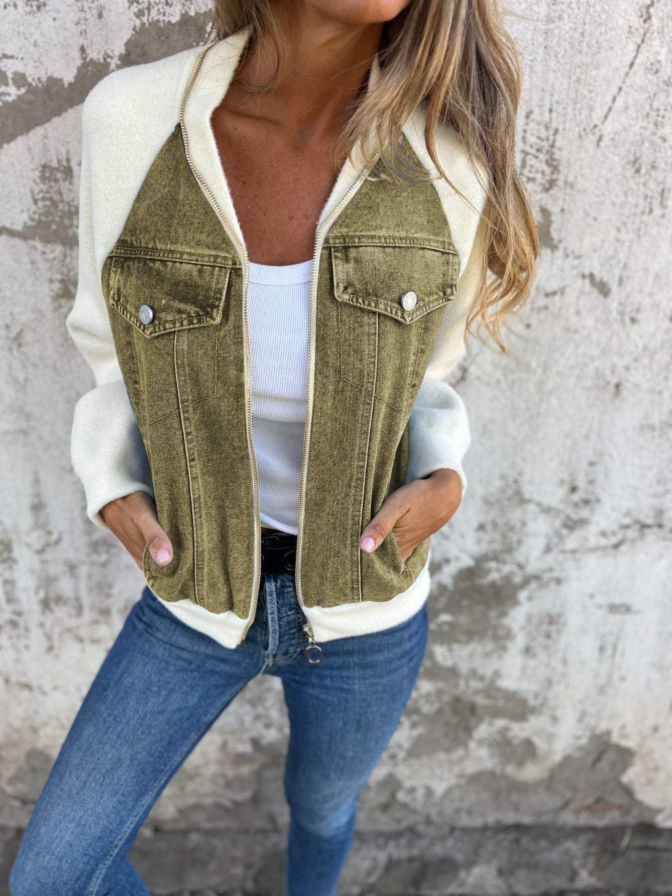 Maja - Denim Moderne Jas