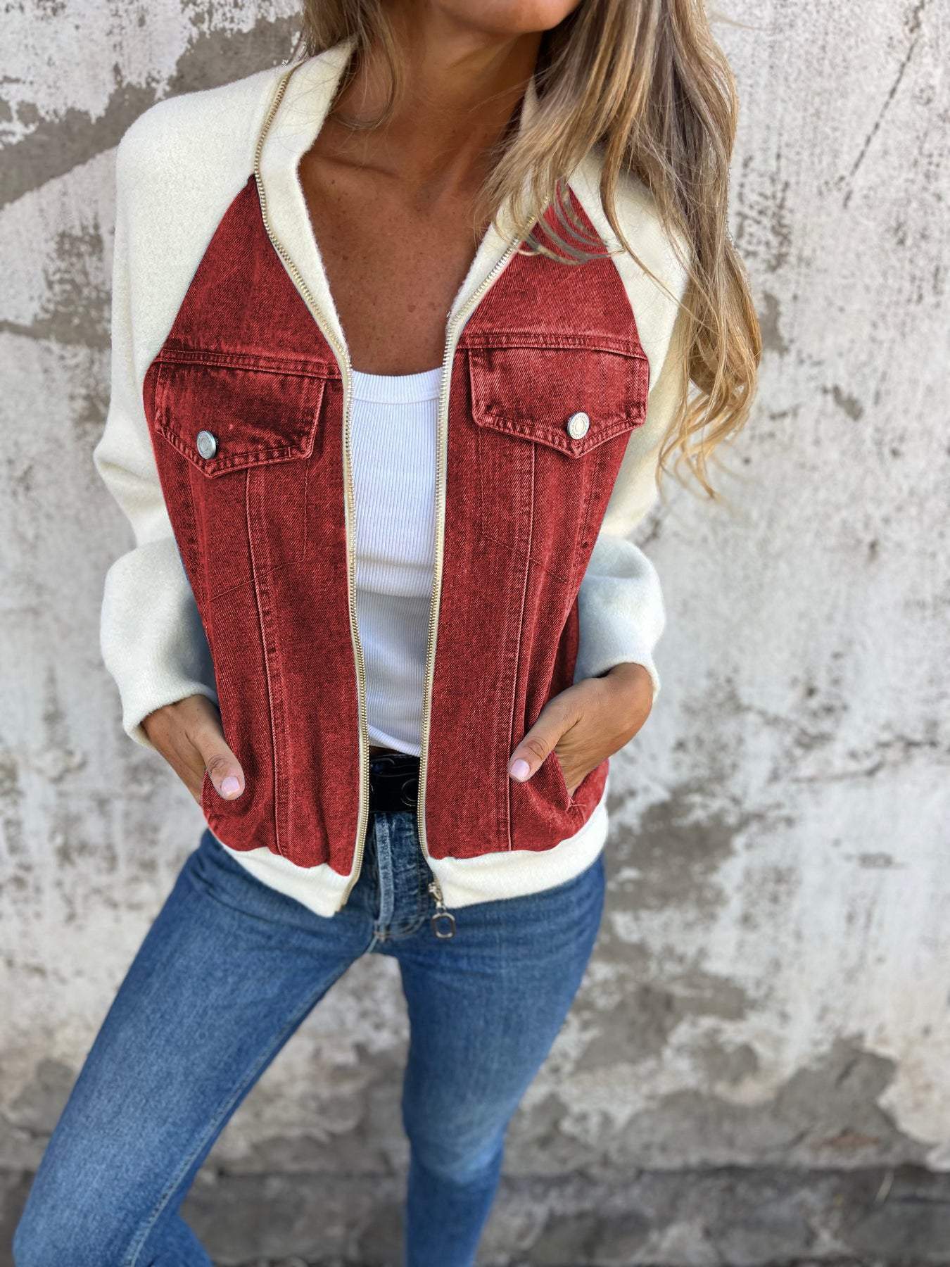 Maja - Denim Moderne Jas