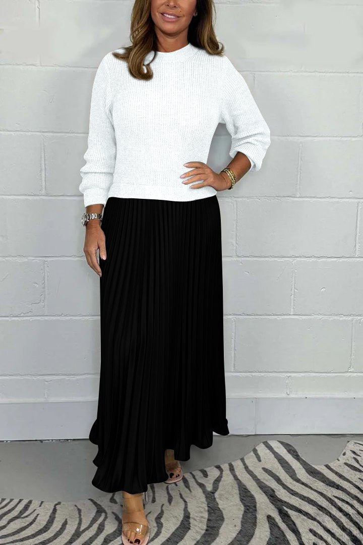 AMARA | LANGE SWEATER MET EEN PLOOIROK